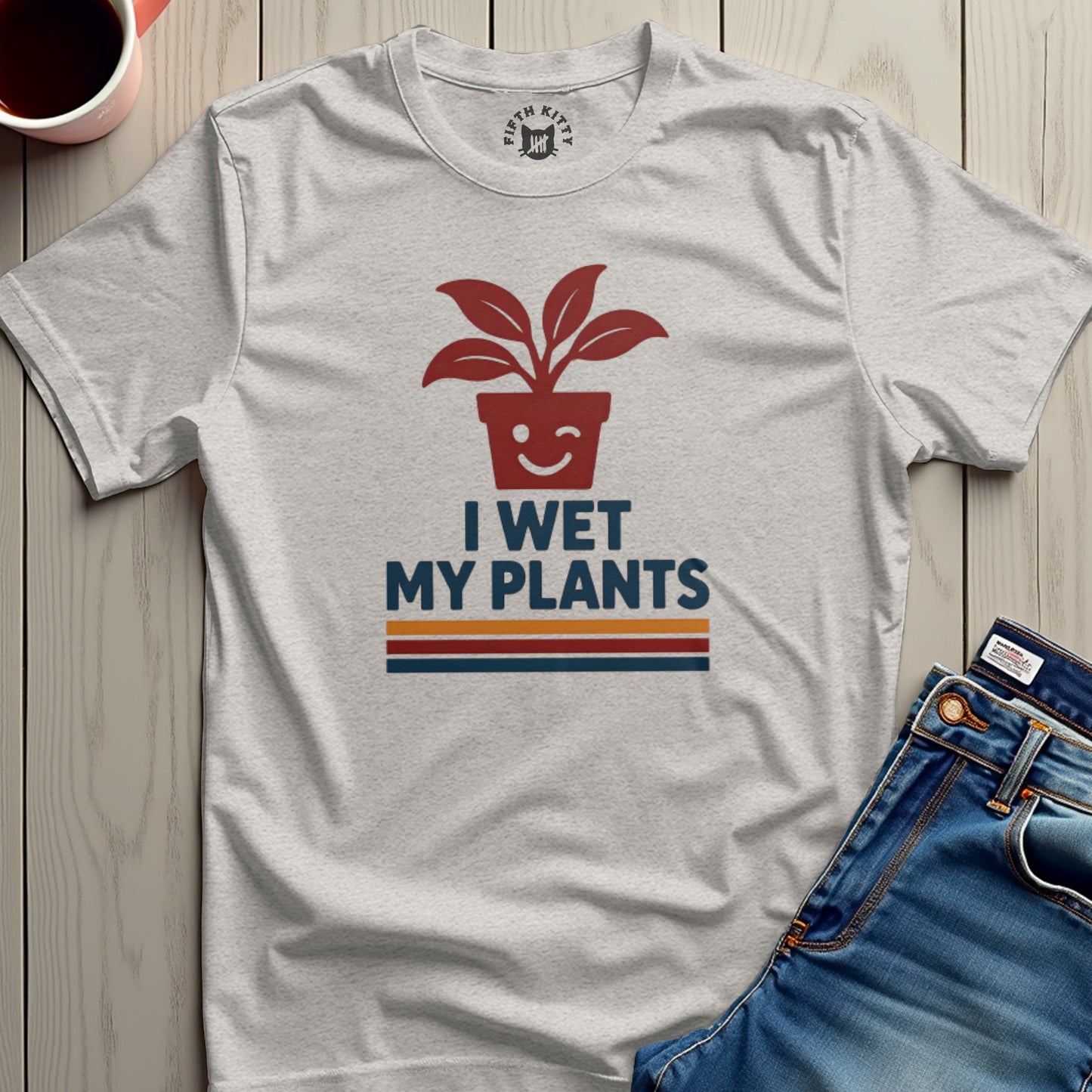 Funny I Wet My Plants Graphic T-Shirt Casual Product