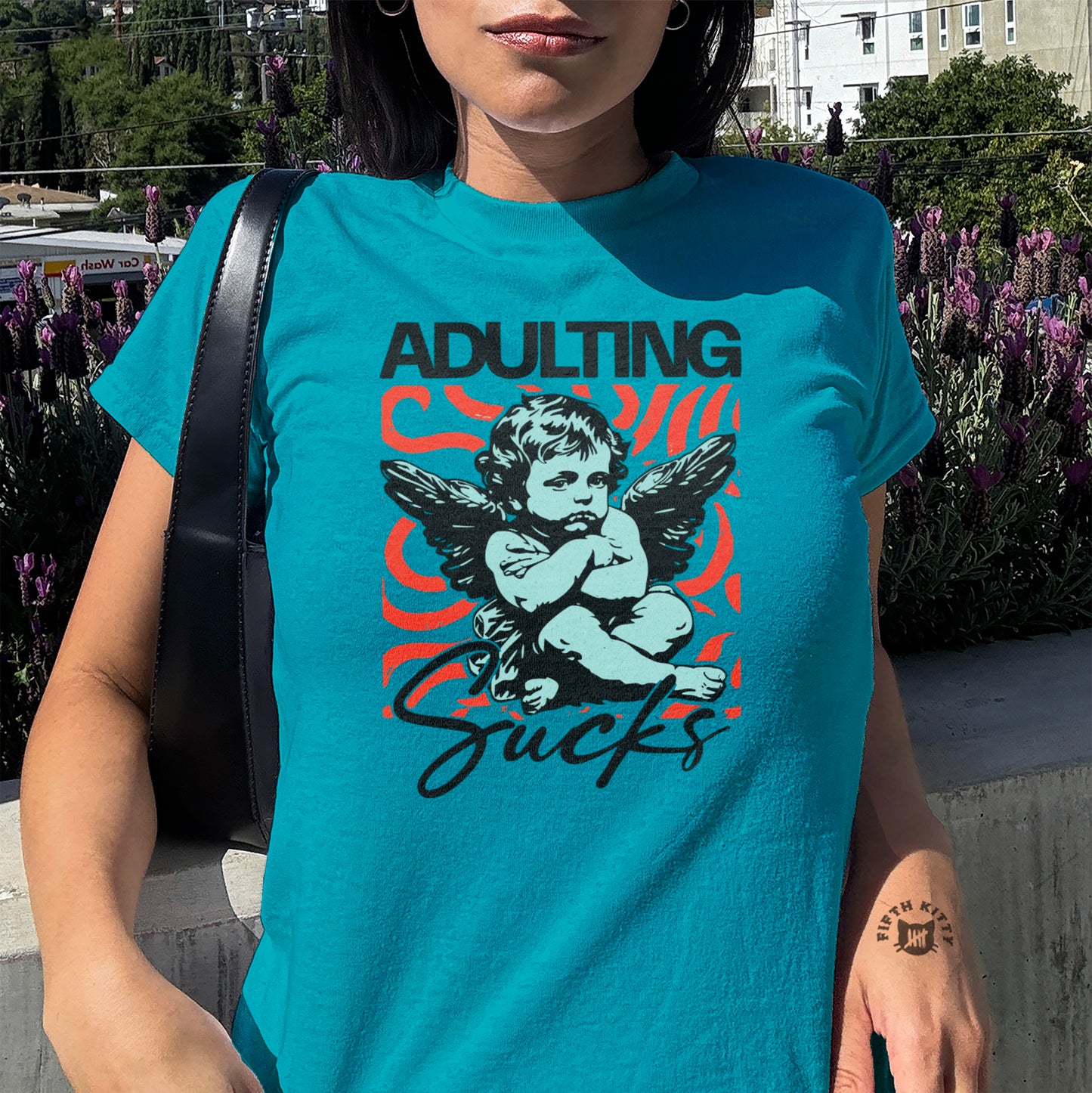Adulting Sucks Graphic Tee shirt product type