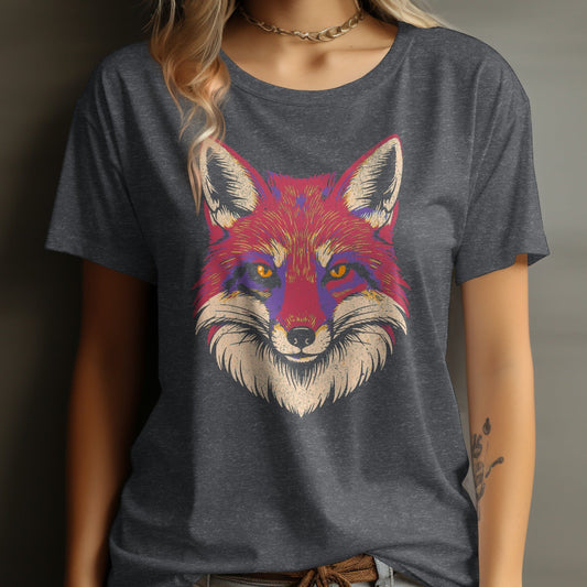 Vibrant Artistic Fox Graphic T-Shirt product type