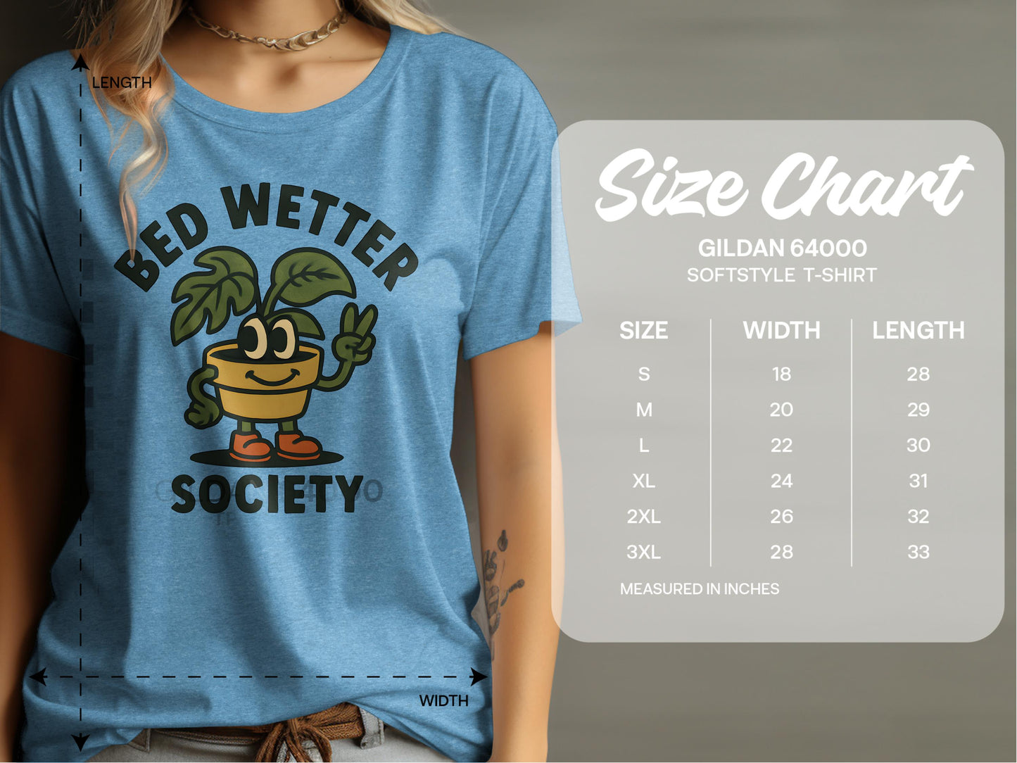 Bed Wetter Society Gildan 64000 Softstyle T-Shirt product