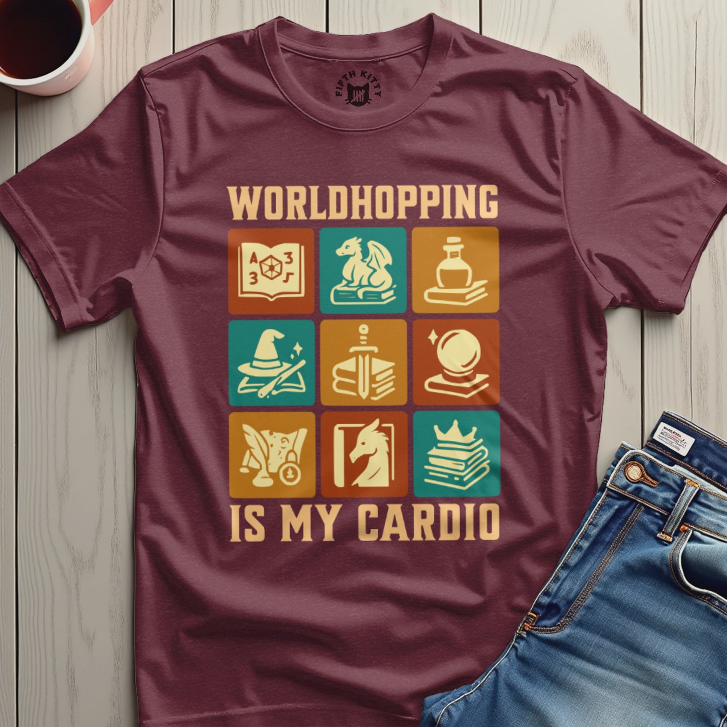 Worldhopping Is My Cardio Graphic T-Shirt product