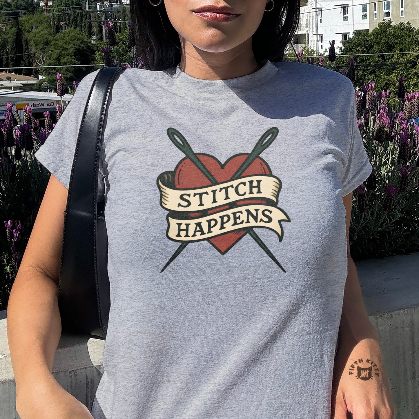Funny Stitch Happens Graphic T-shirt product