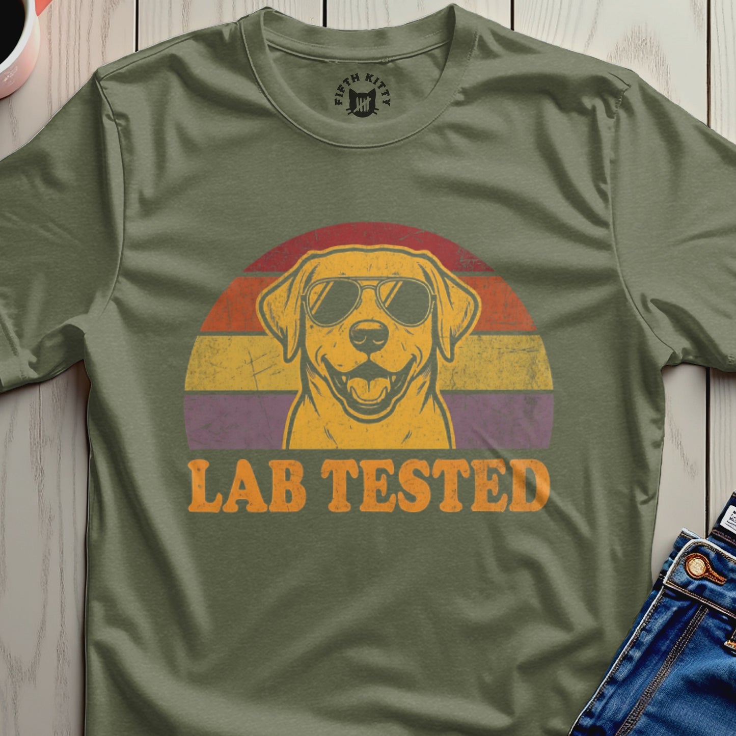Lab Tested Retro Graphic Dog Lover Shirt Product