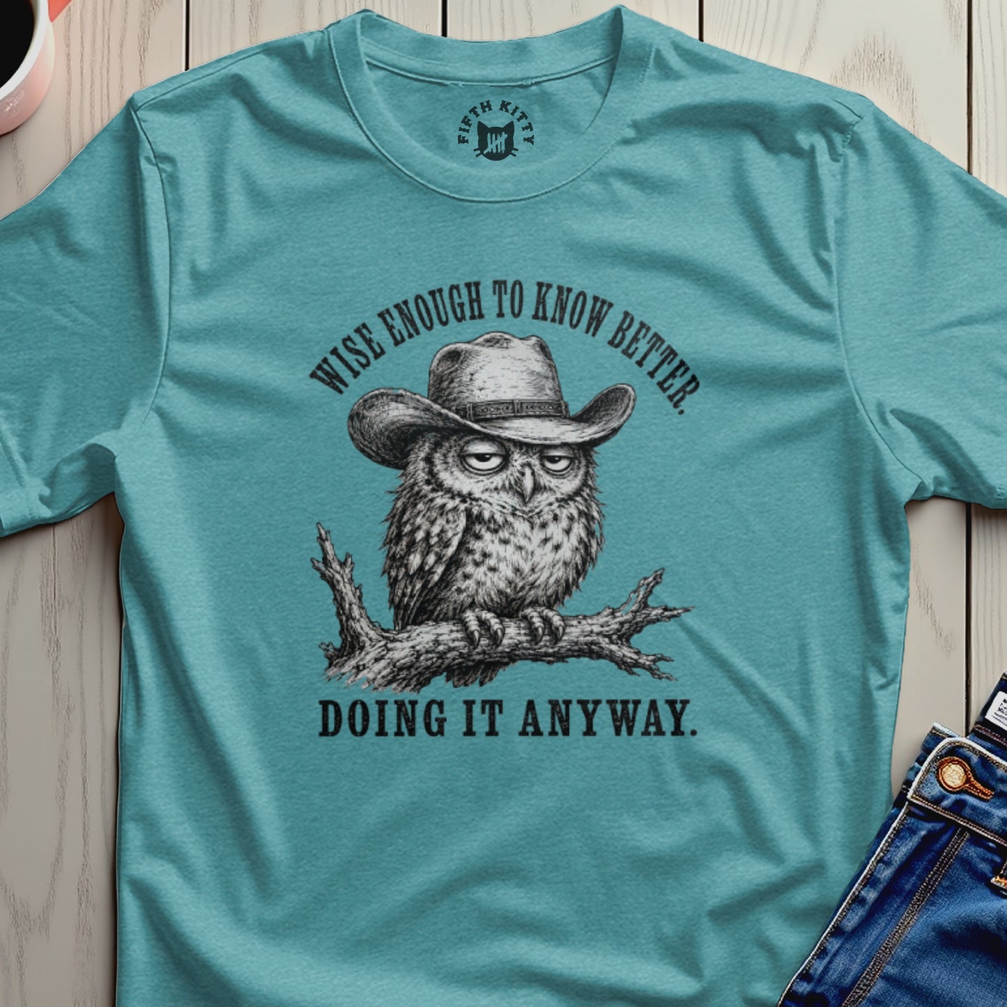 Wise Enough Western Owl T-Shirt