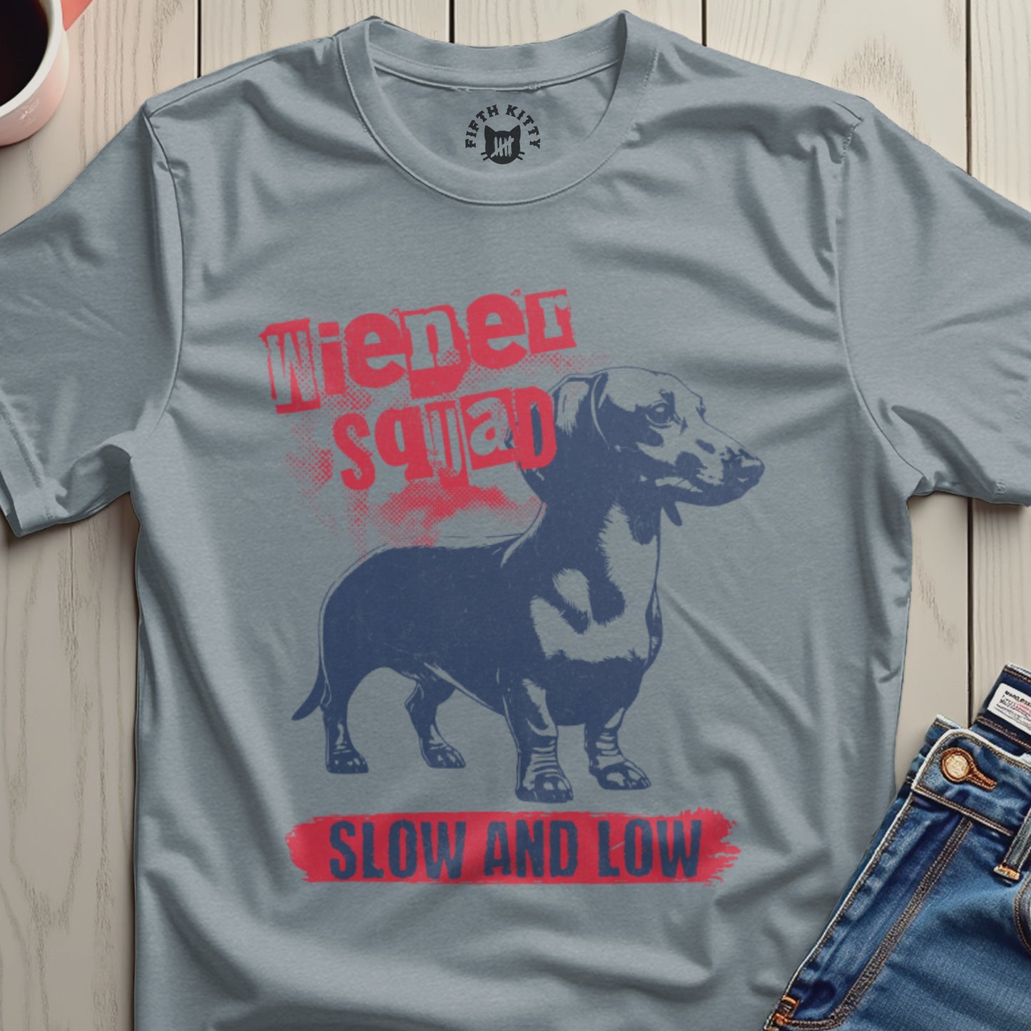 Wiener Squad Slow and Low Unique Graphic T-Shirt