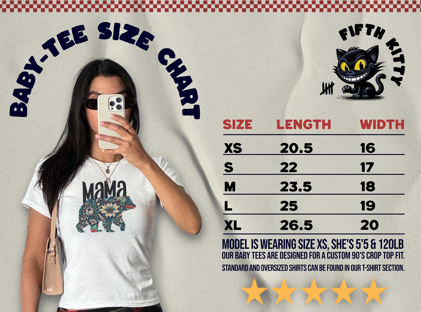 Mama Bear Graphic Baby Tee Shirt product