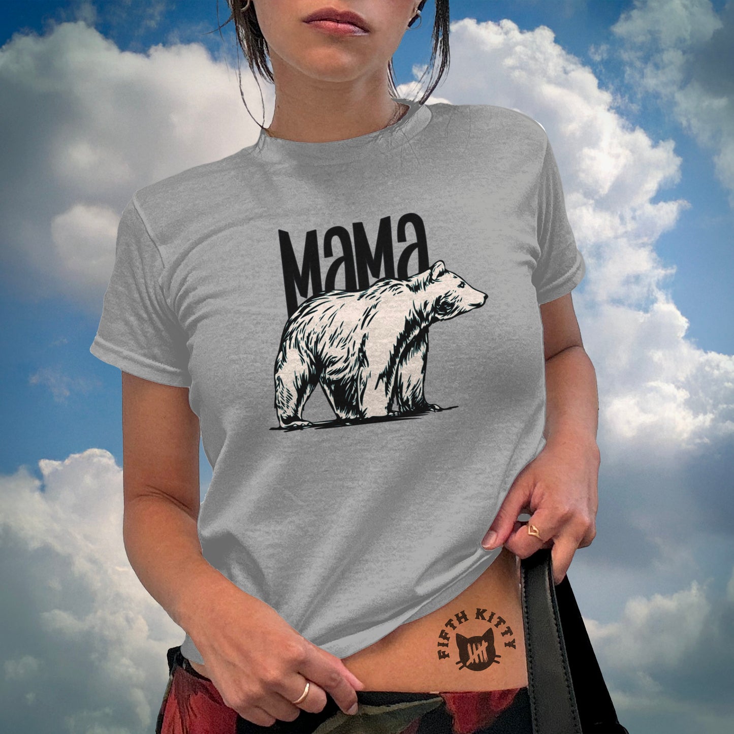 Mama Bear Graphic T-Shirt Women Casual Clothing product