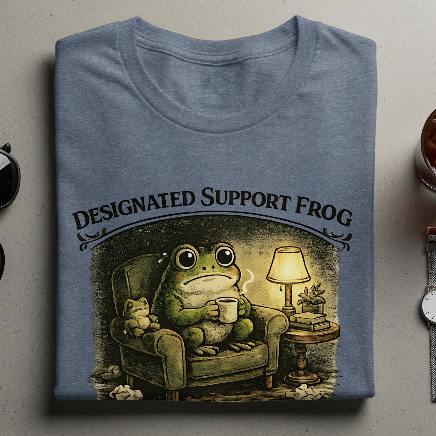 Designated Support Frog Graphic T-Shirt
