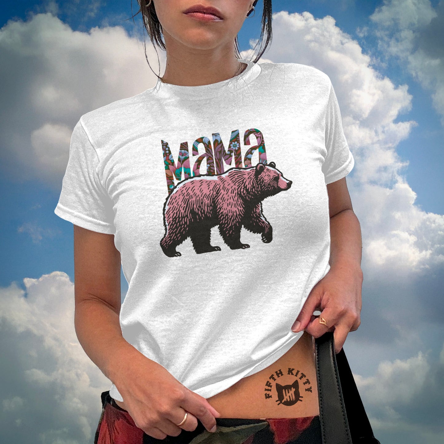 Vintage Mama Bear Graphic Tee Shirt product type