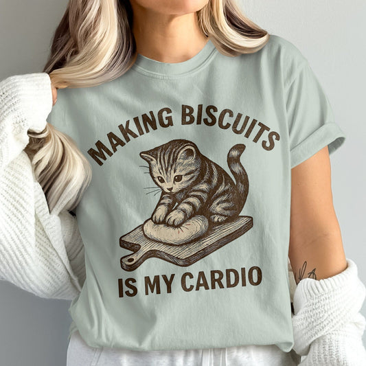 Making Biscuits Is My Cardio Cat Shirt product type
