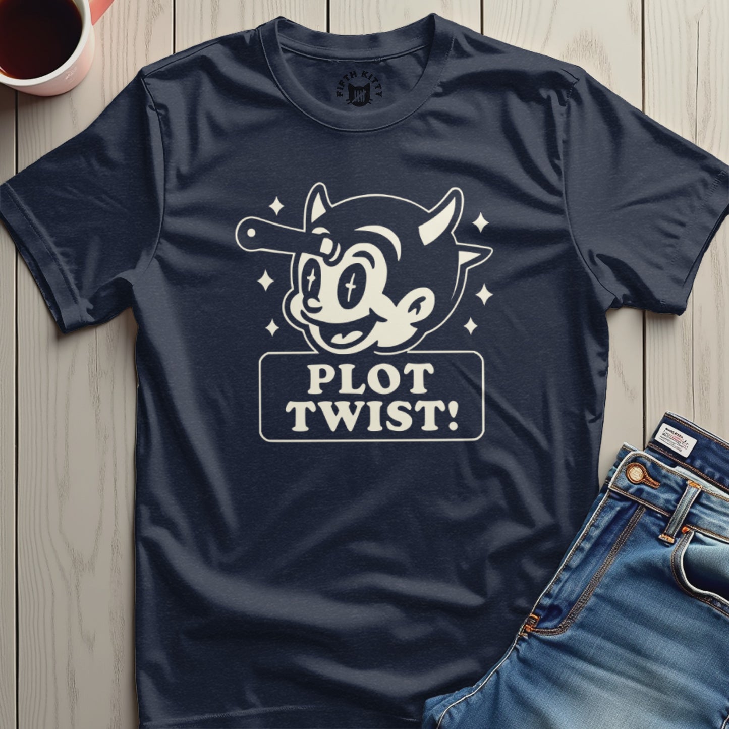 Unique Plot Twist Graphic Tee Shirt product type