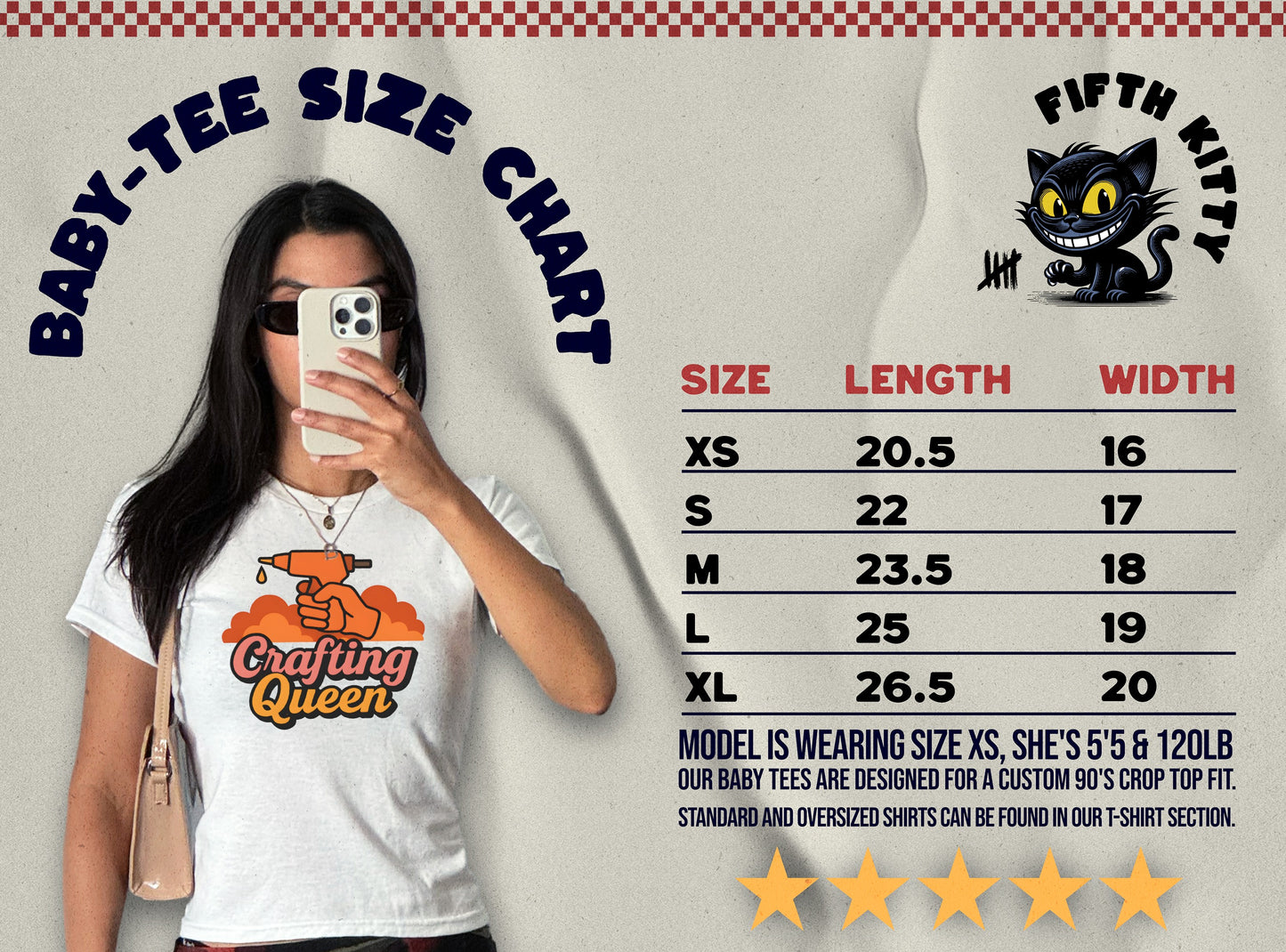 Crafting Queen Graphic Tee Baby-Tee Product