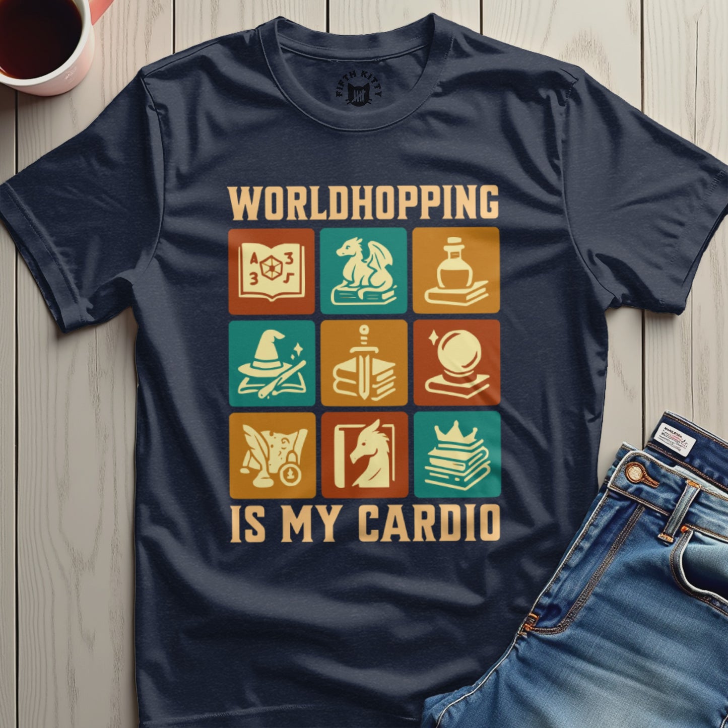 Worldhopping Is My Cardio Graphic T-Shirt product