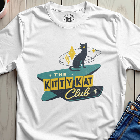 The Kitty Kat Club Retro Graphic Tee Shirt