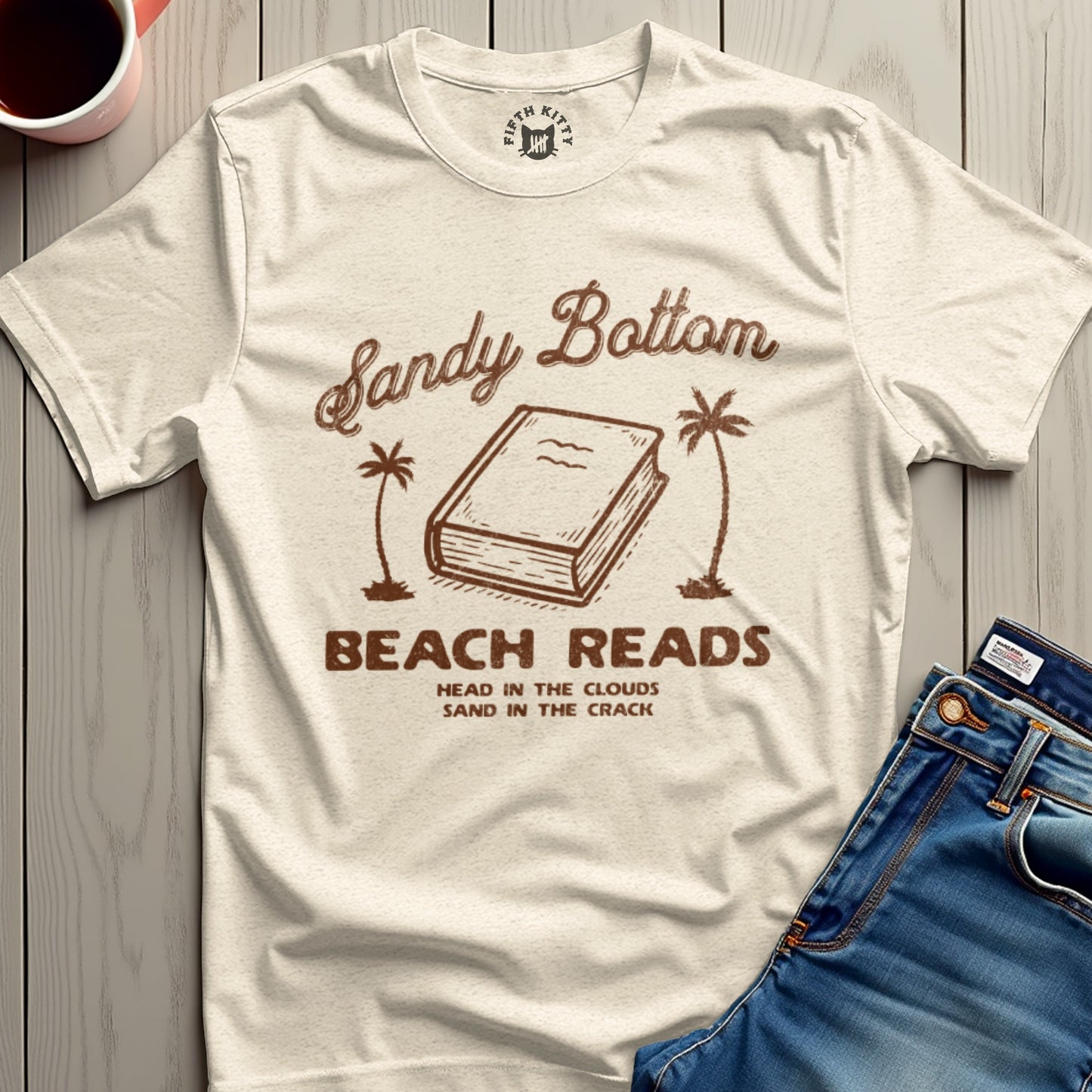 Sandy Bottom Beach Reads T-Shirt Funny Product