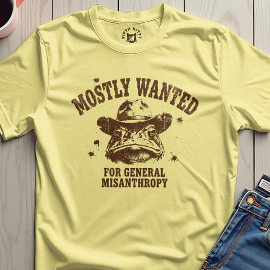 Mostly Wanted for General Misanthropy Graphic Tee