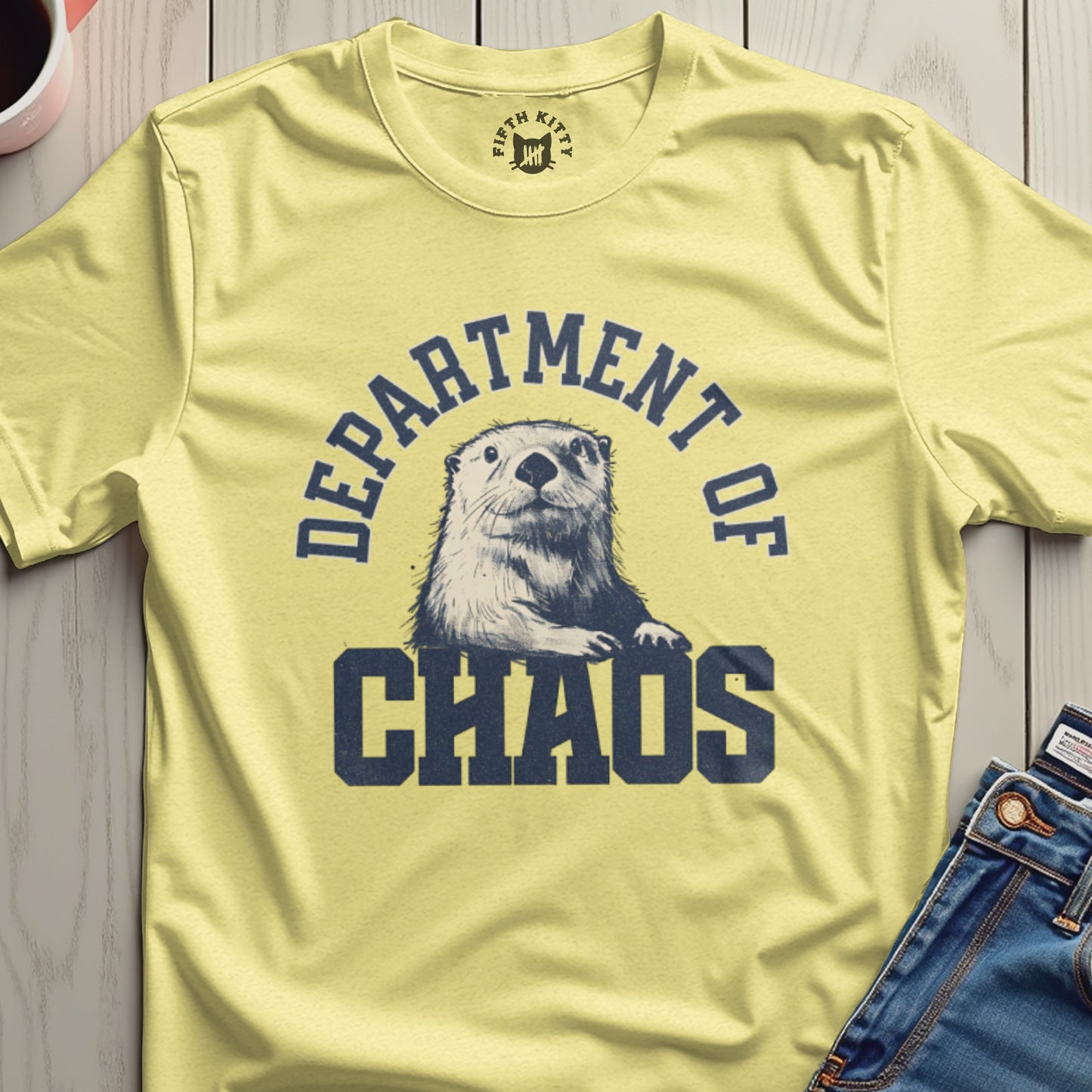 Funny Otter Shirt Department of Chaos Graphic Tee