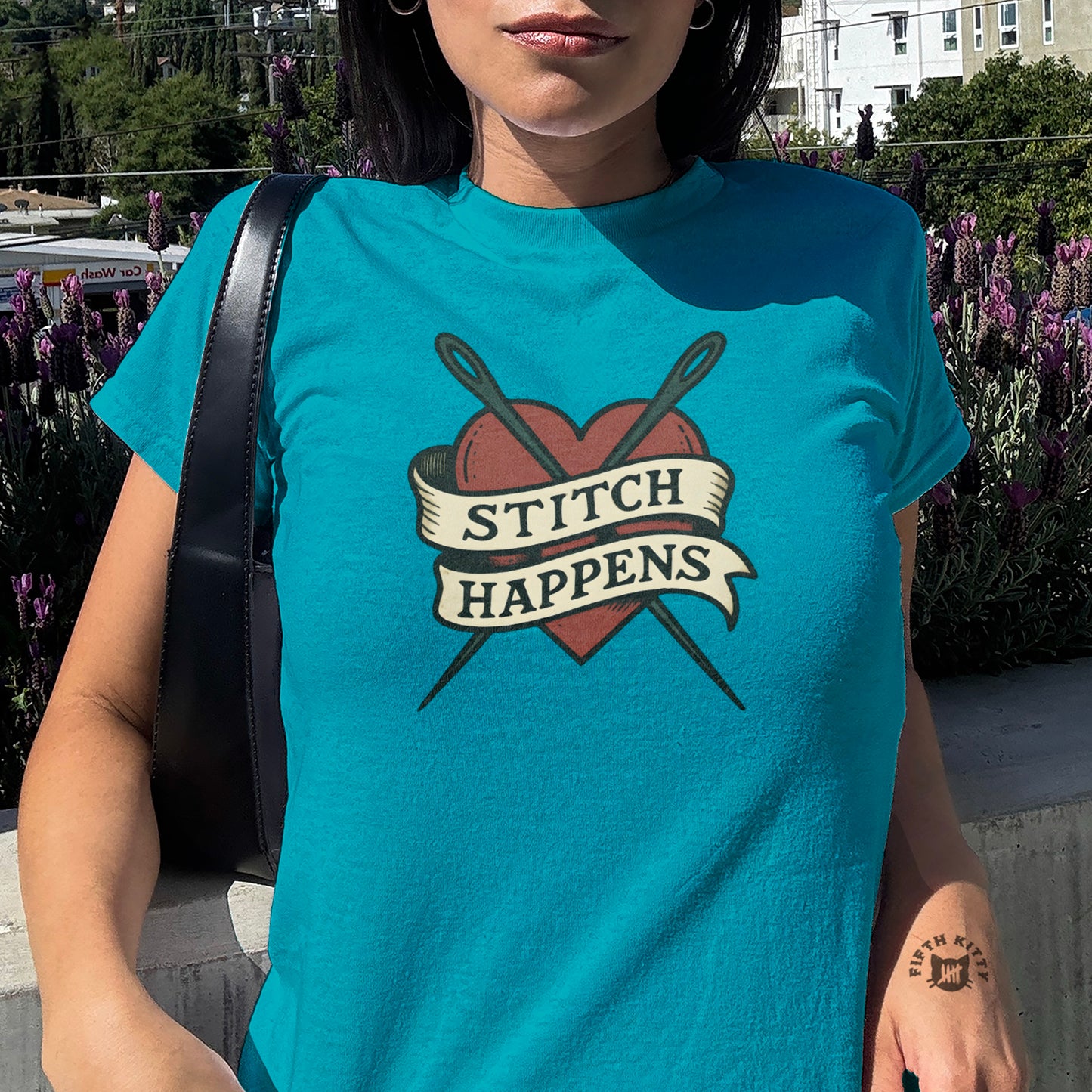 Stitch Happens Graphic Tee Shirt Product