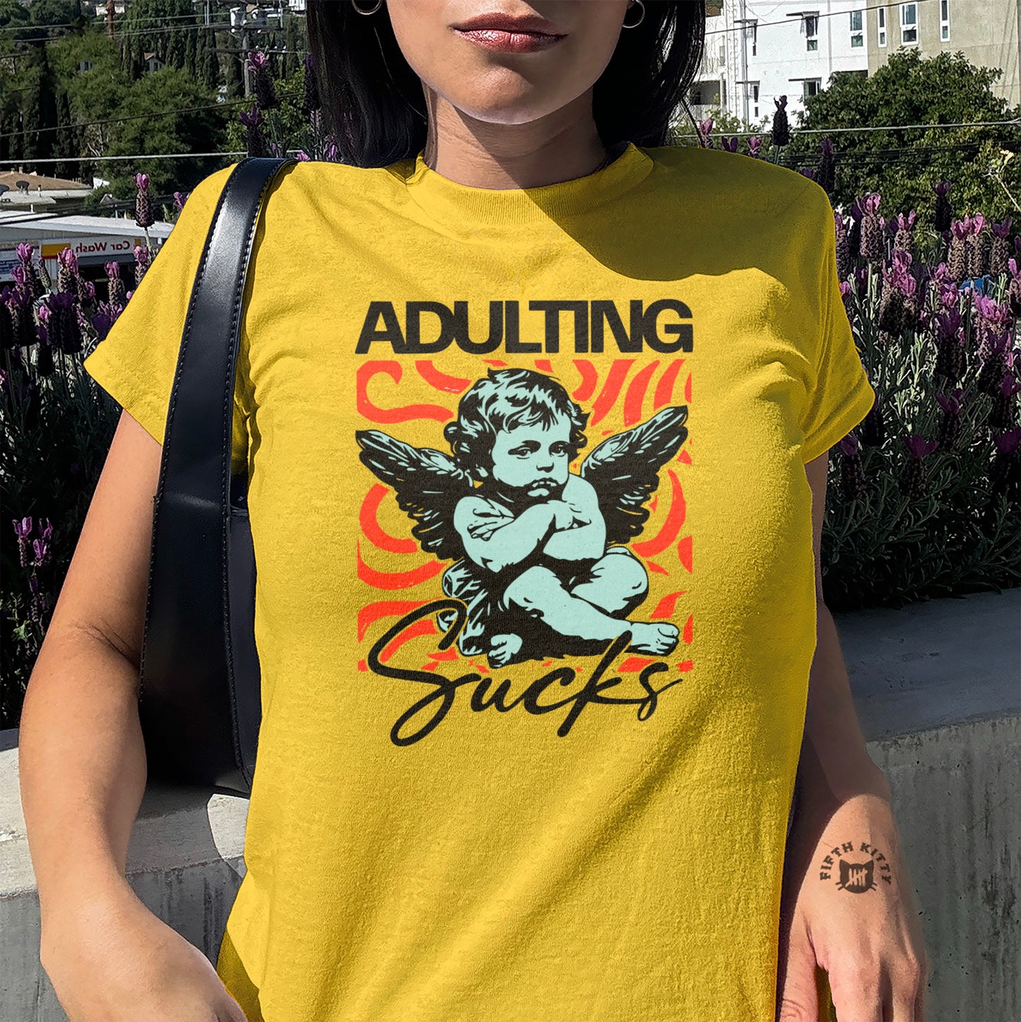 Adulting Sucks Graphic Tee Shirt product