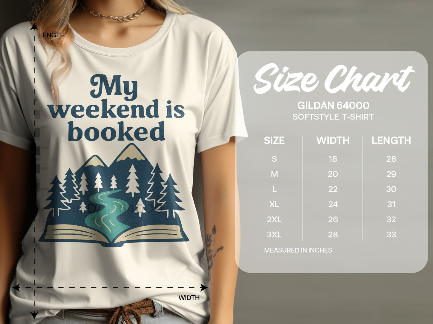 My Weekend Is Booked Gildan 64000 Softstyle T-Shirt product