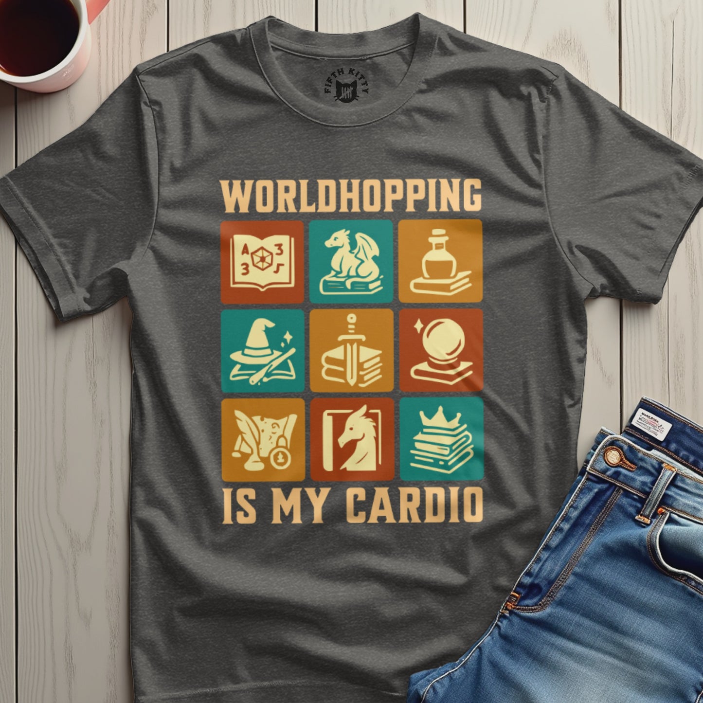 Worldhopping Is My Cardio Graphic T-Shirt product type