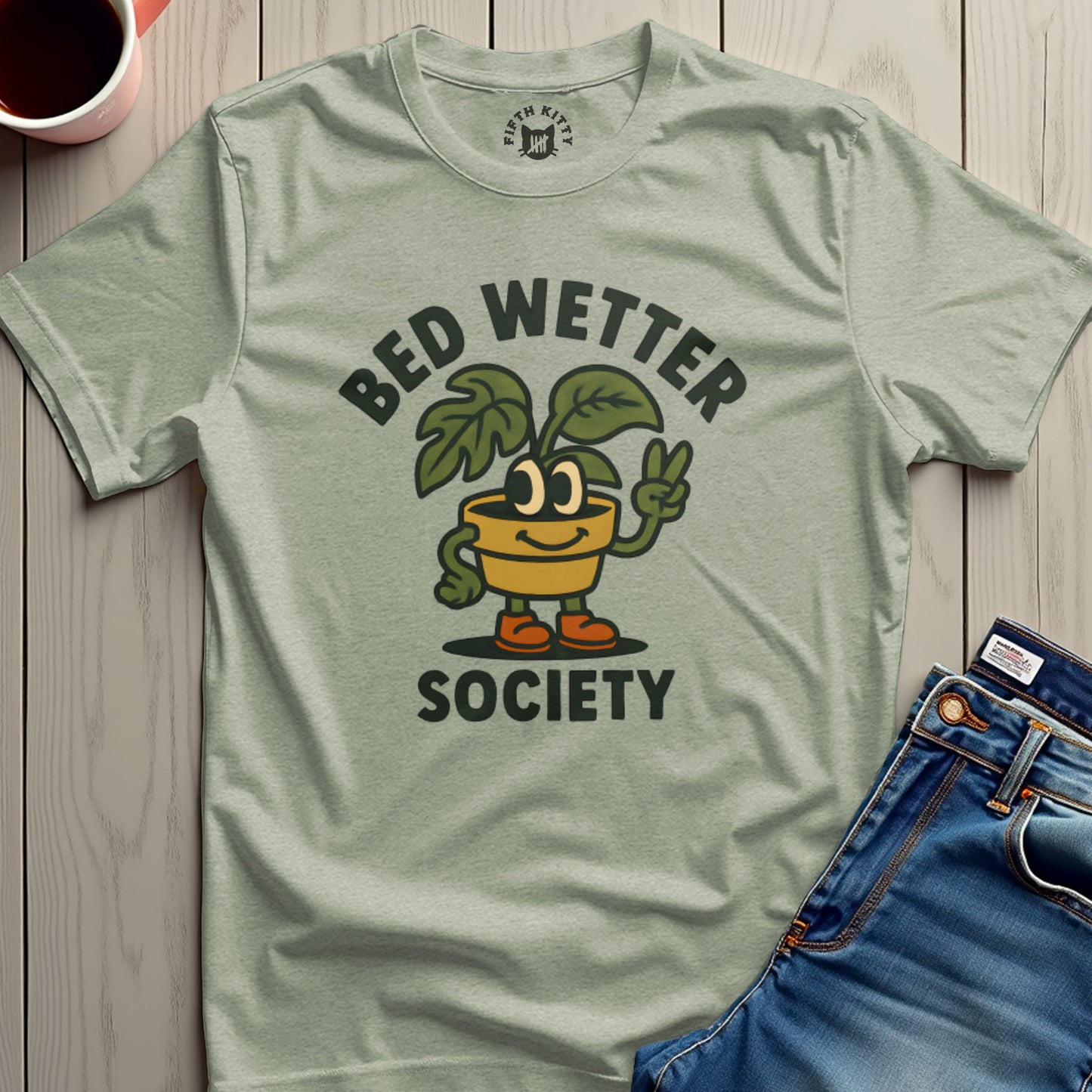 Funny Bed Wetter Society Graphic T-Shirt product type