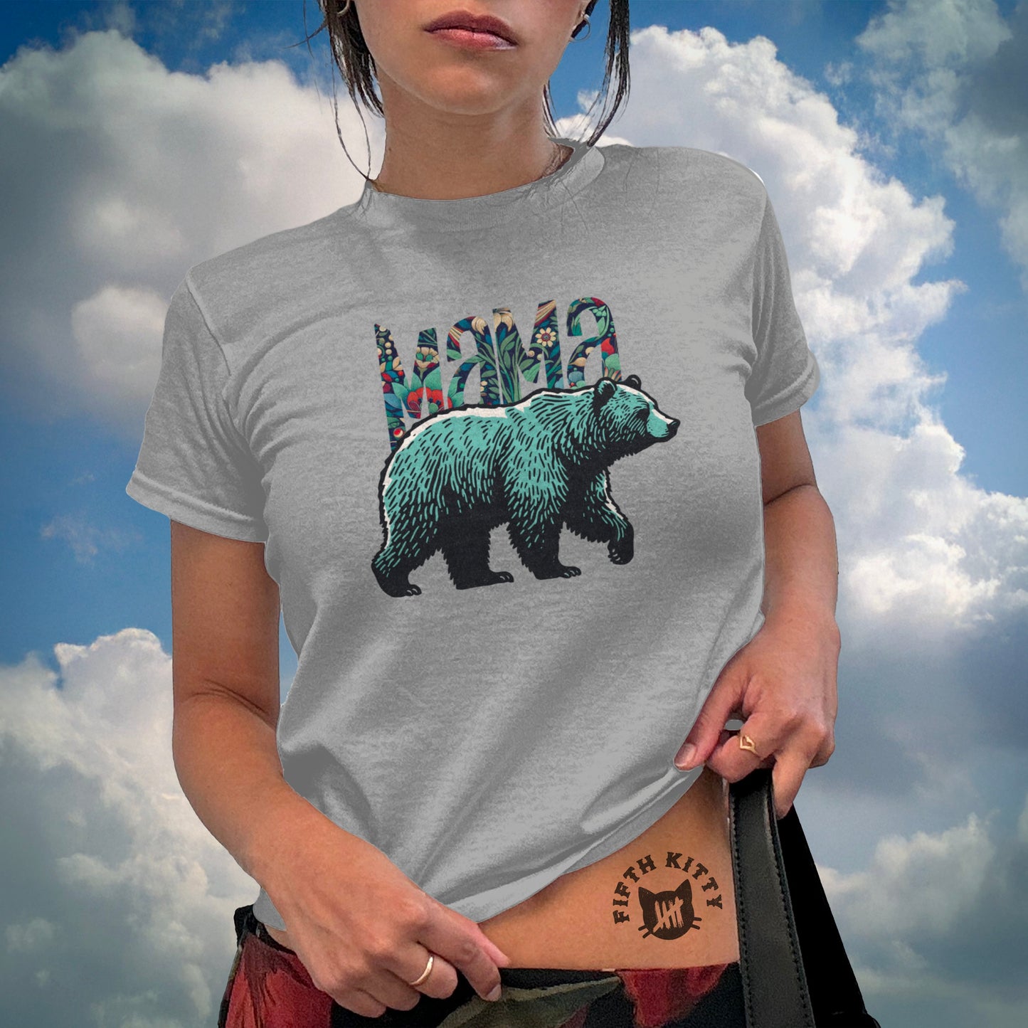 Mama Bear Graphic T-Shirt for Casual Wear product type