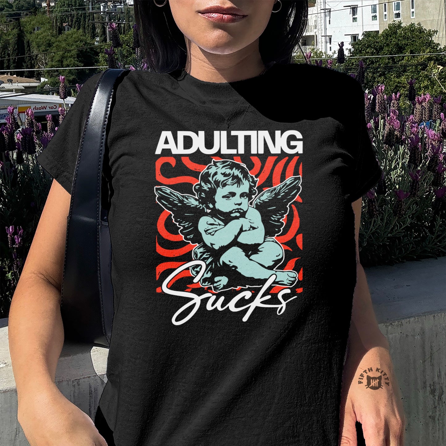 Adulting Sucks Graphic Tee Shirt Product