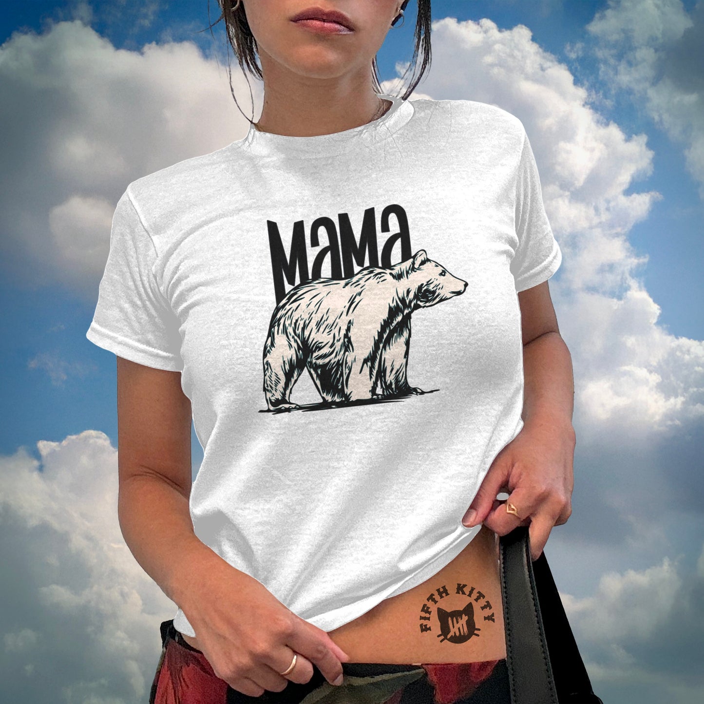 Mama Bear Graphic Tee Shirt Stylish Printed Top product type