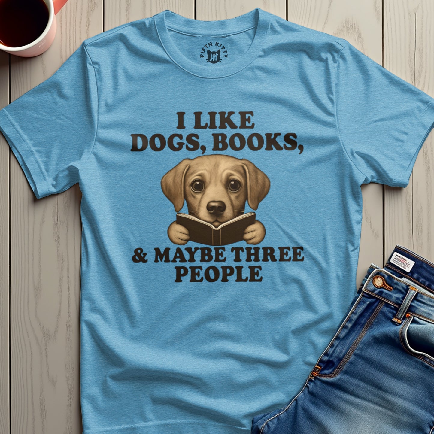 I Like Dogs Books Maybe Three People Funny Shirt product