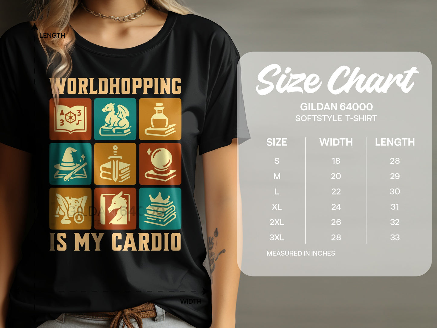 Worldhopping Is My Cardio Graphic T-Shirt product type