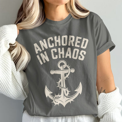 Anchored In Chaos Graphic Anchor Print T-Shirt product type