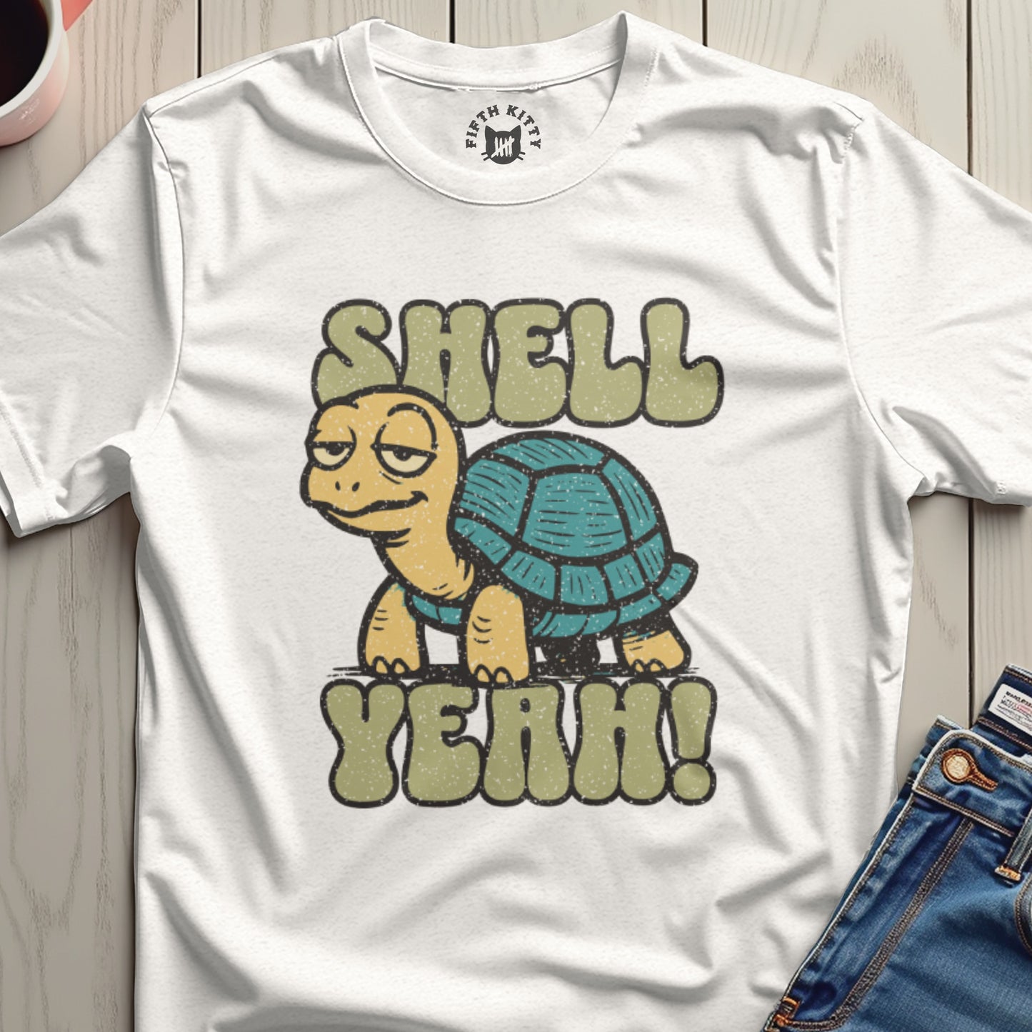 Shell Yeah Turtle Funny Graphic T-Shirt Product