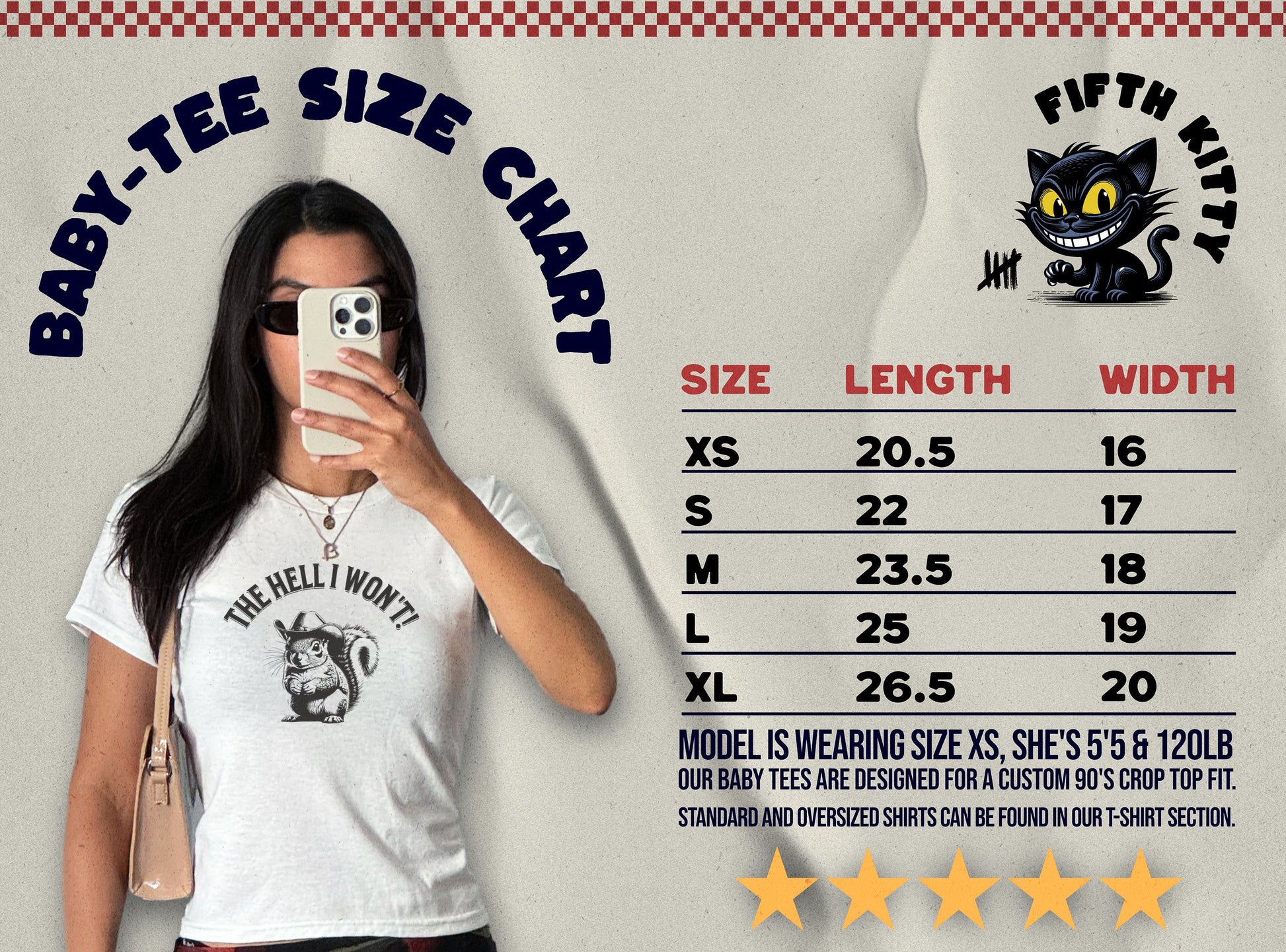 Vintage Cat Graphic Baby Tee Casual Fashion product type