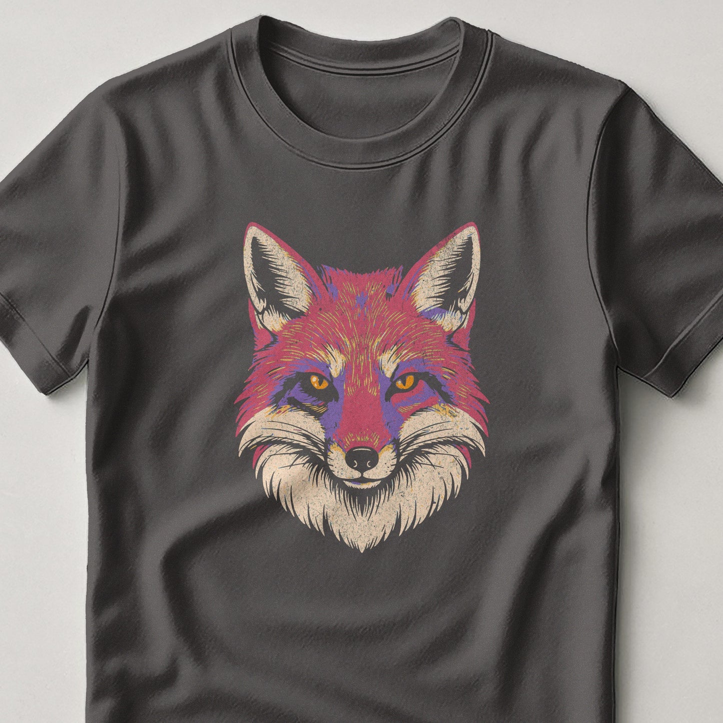 Bold Fox Face Design Graphic T-shirt product