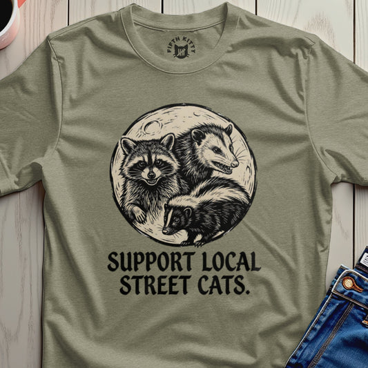 Support Local Street Cats T-Shirt