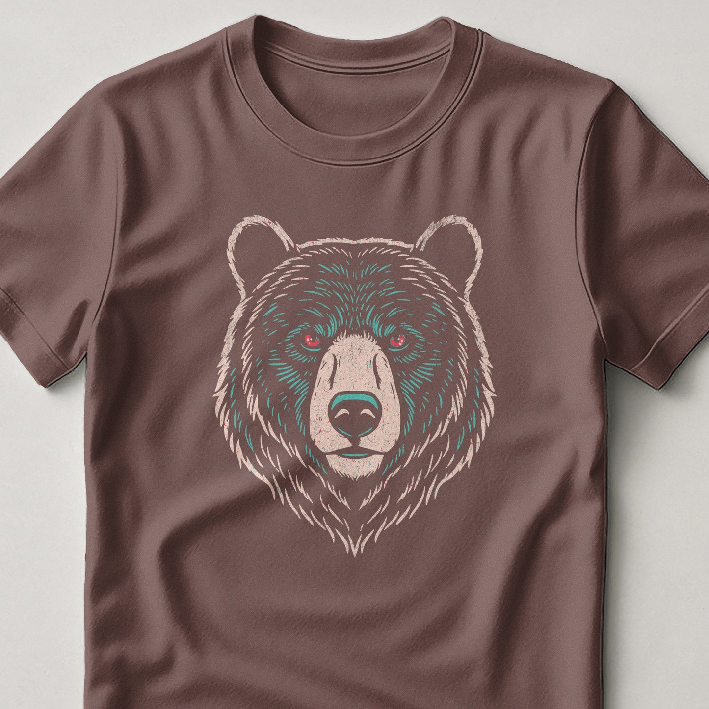 Artistic Bear Face Graphic Tee Shirt product type