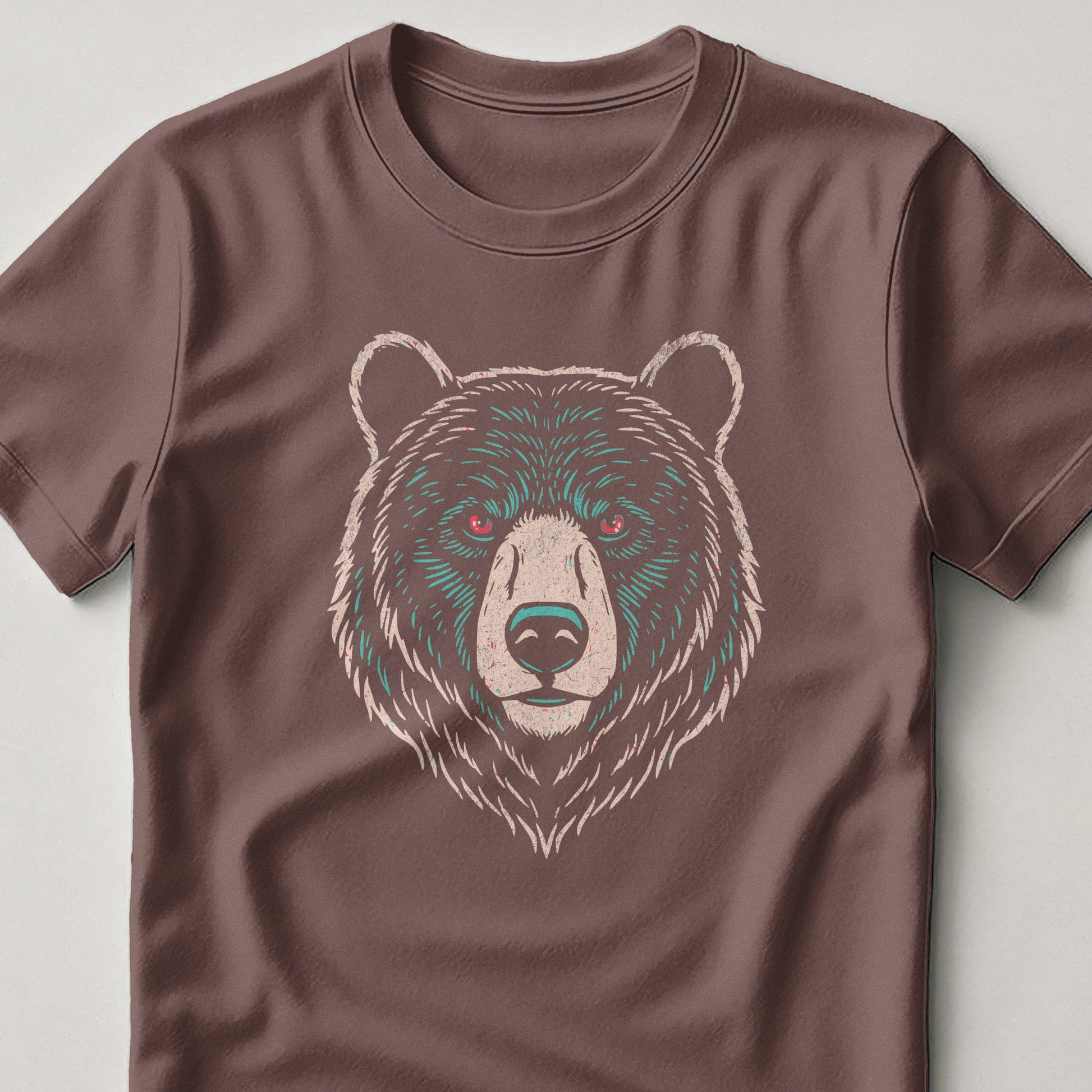 Artistic Bear Face Graphic Tee Shirt product type