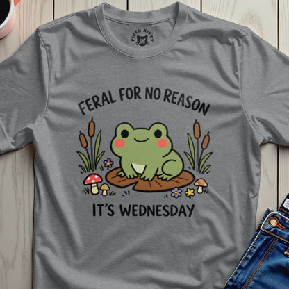 Feral Frog For No Reason It's Wednesday Cute Frog product type