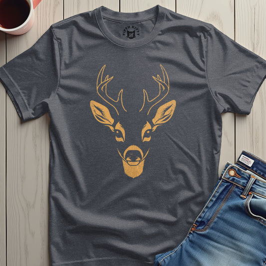 Graphic Charcoal Tee with Deer Design shirt product