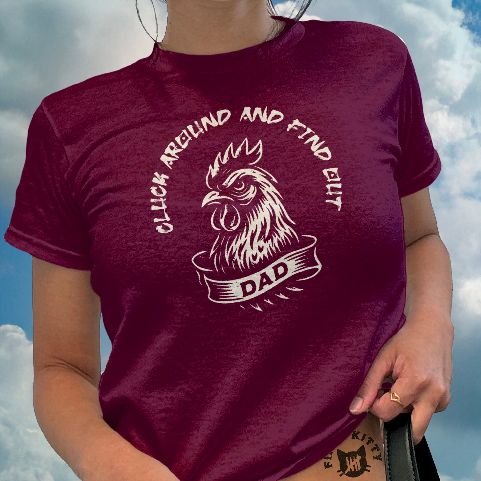 Click Around And Find Out Dad T-shirt product