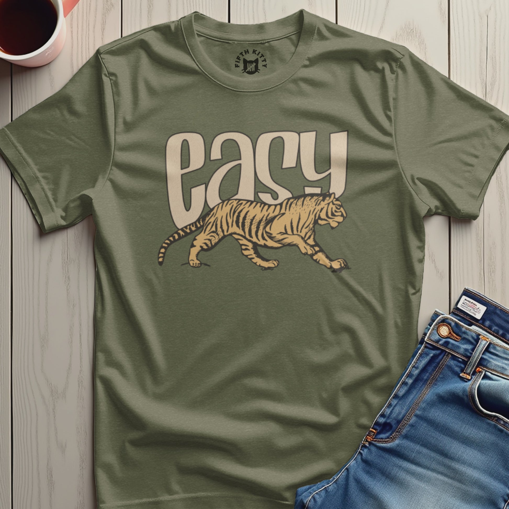 Easy Tiger Graphic Design Short Sleeve T-Shirt product type