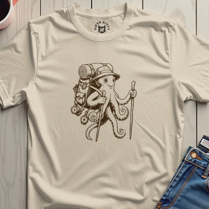 Octopus Backpacker Adventure Graphic T-shirt