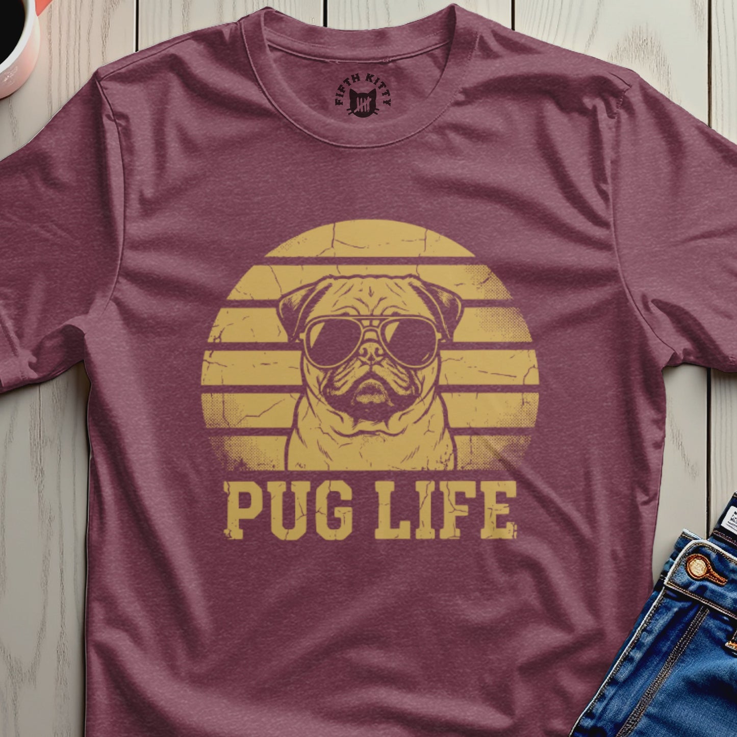 Pug Life Graphic Tee Shirt for Dog Lovers Casual Wear