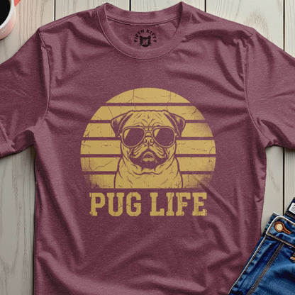 Pug Life Graphic Tee Shirt for Dog Lovers Casual Wear