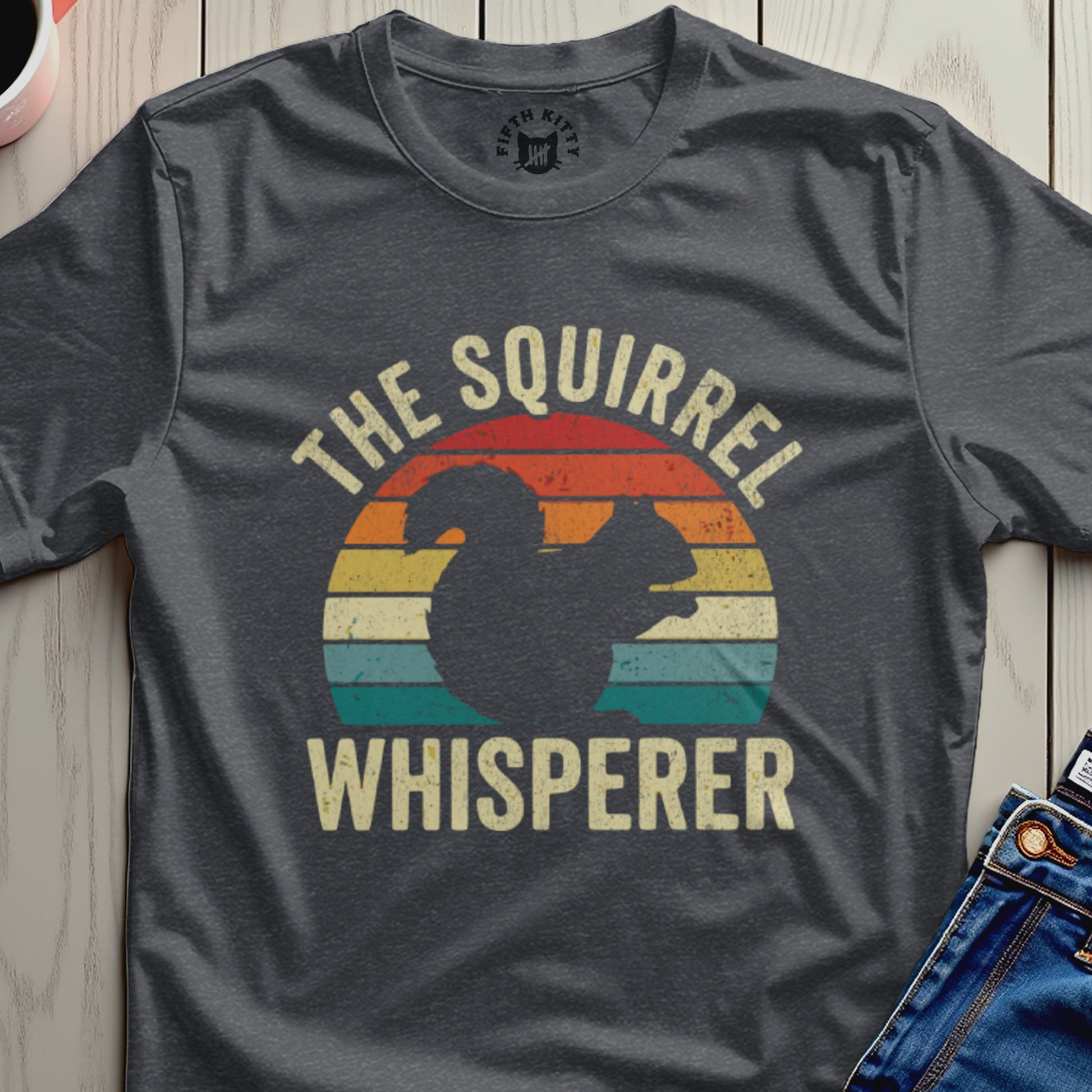 The Squirrel Whisperer Retro Design T-Shirt
