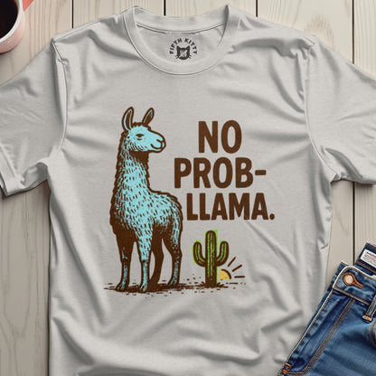 No Probllama Graphic Designed Funny T-shirt