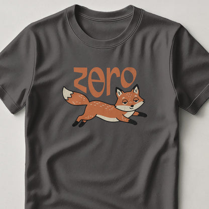 Fox Zero Graphic Gray T-Shirt Casual Fashion Product