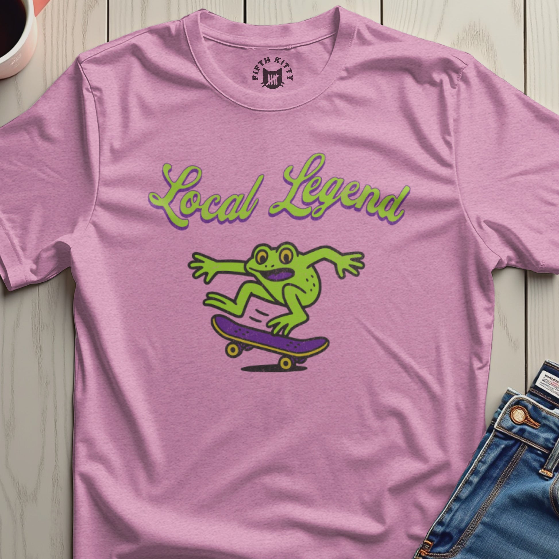 Local Legend Frog Skater Graphic T-Shirt