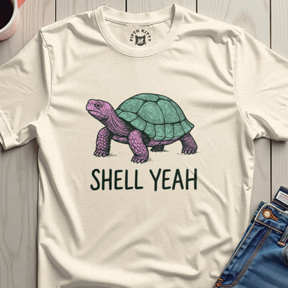Shell Yeah Turtle Graphic Tee Design Shirt